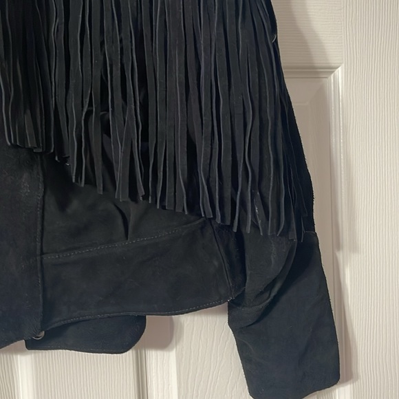 Black Suede Leather with fringe and conchos - Picture 11 of 11
